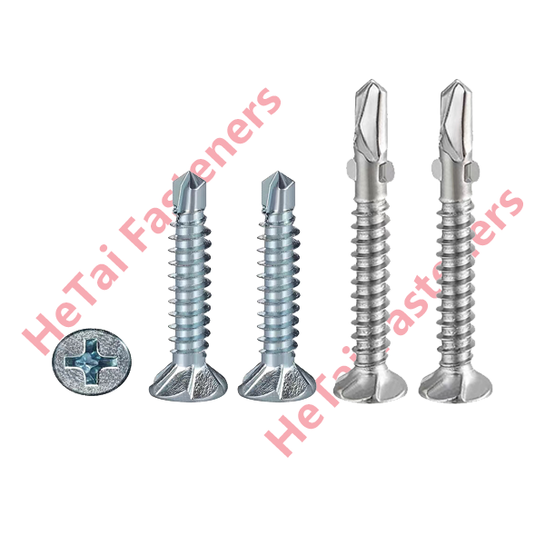 Special Self Drilling Countersunk Screw with Ribs under Head for Architectural industry