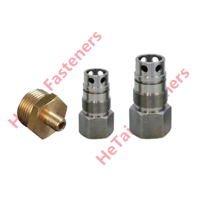 CNC Machining Turn-Milling Hexagonal Through-Hole Connector Parts