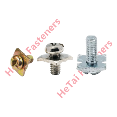 Square Washer Wire-Clamp Combination Custom Screws – Electronics & Electrical Industry