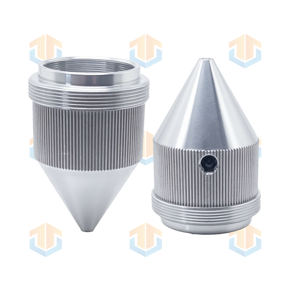 CNC Automatic Lathe Machining – Knurled Threaded Cone Head