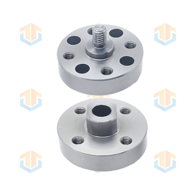 CNC Turning and Milling Compound Machined Parts – High-Strength Carbon Steel Threaded Positioning Base