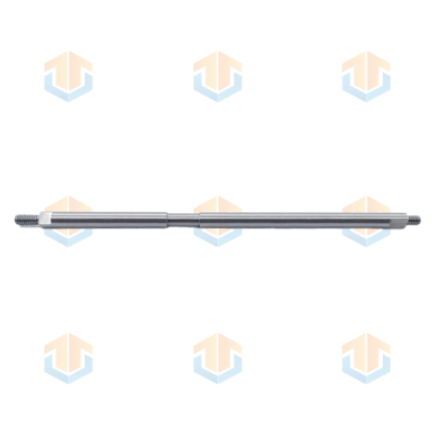 Precision Flat Long Threaded Shaft – CNC Swiss-Type Machining