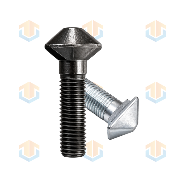 Reverse-Threaded Tapered-Head Bolts