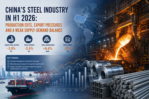 China’s Steel Industry in H1 2026: Navigating Production Cuts and Export Headwinds