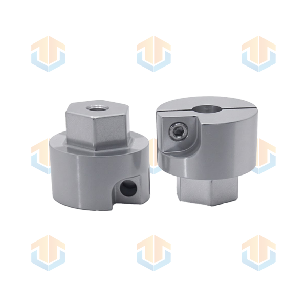 Custom Split Shaft Collars with Hex Profile