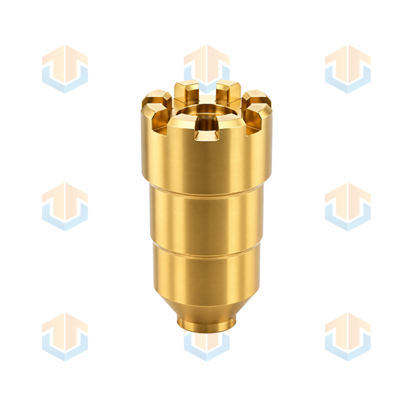 Custom Cylindrical Stepped Slotted Nuts
