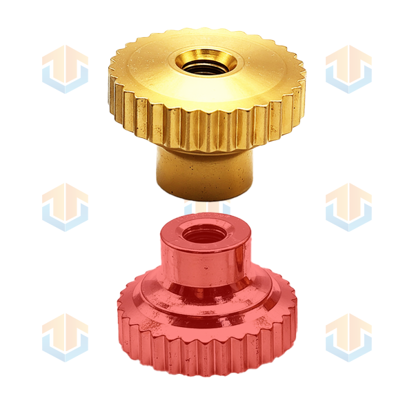 Custom Aluminum Diamond Knurled Thumb Nuts
