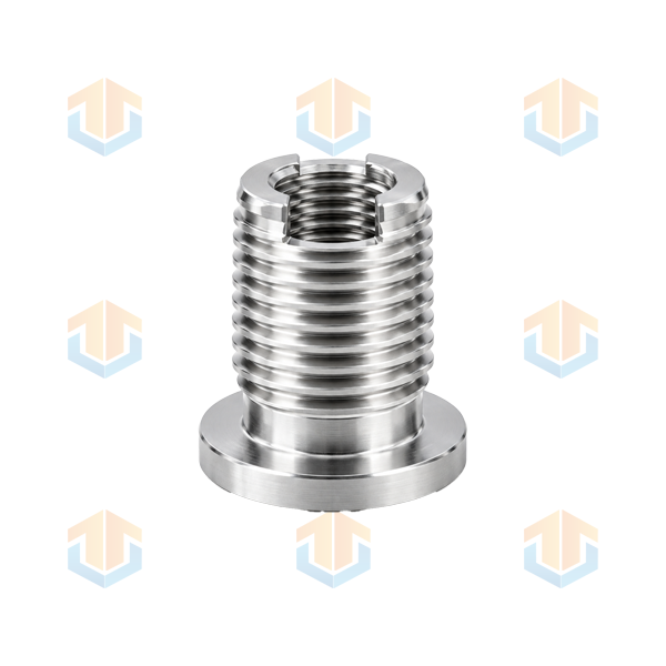 Custom Double-Threaded Flanged Bushing
