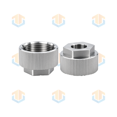 Custom Hexagonal Knurled Stepped Nuts
