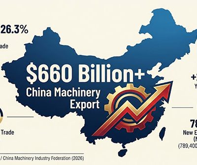 China’s Machinery Exports Surpass $660 Billion