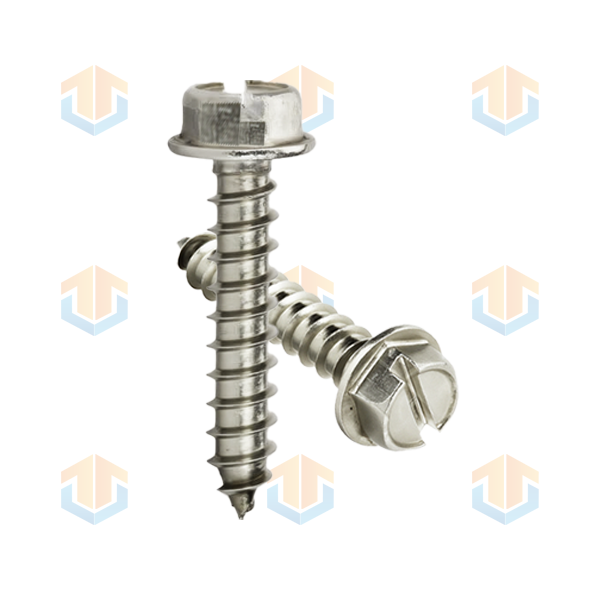 Slotted Hex Flange Screws